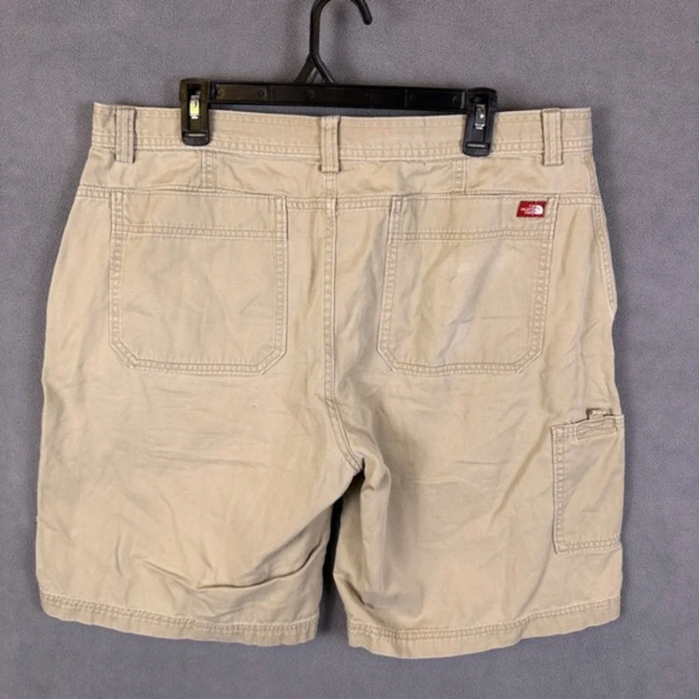 The‎ North Face Mens Cargo Shorts 38 Khaki Cotton Canvas Utility Hiking Outdoor